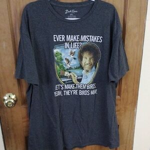 2XL Bob Ross Graphic T-Shirt